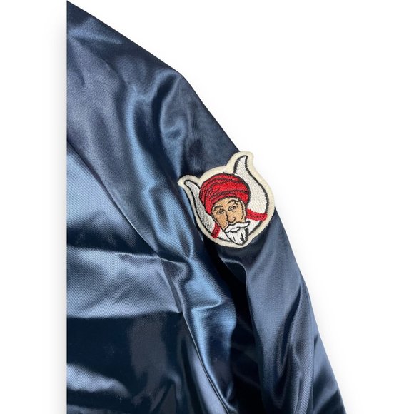 Vintage American Legion Jacket Mens Size Xl Navy Blue Satin Post 264 Color Guard - Picture 9 of 12